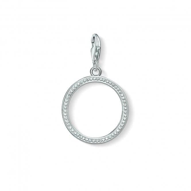 Thomas Sabo Silver Zirconia Sparkly Minimal Circle Charm 1530-051-14