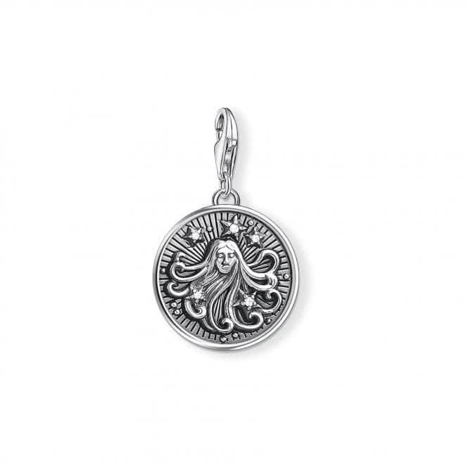 Thomas Sabo Silver Zirconia Vintage Virgo Zodiac Charm 1645-643-21