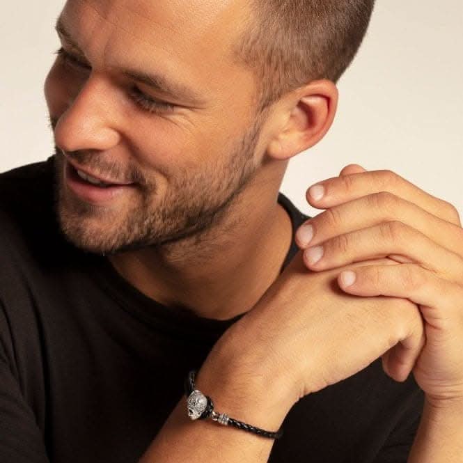 Thomas Sabo Skull Leather Bracelet A1785-682-11-L25v
