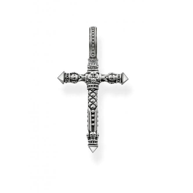 Thomas Sabo Small Blackened Cross Pendant PE503-001-12
