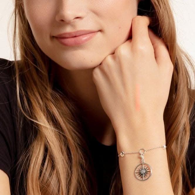 Thomas Sabo Sterling Silver Silver Vintage Sun Charm 1764-643-14
