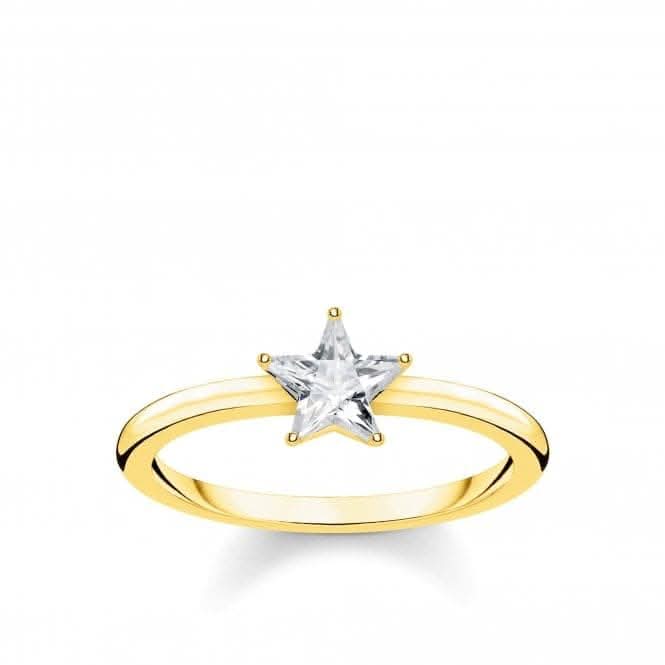 Thomas Sabo White Gold Magic Stars Ring TR2270-414-14