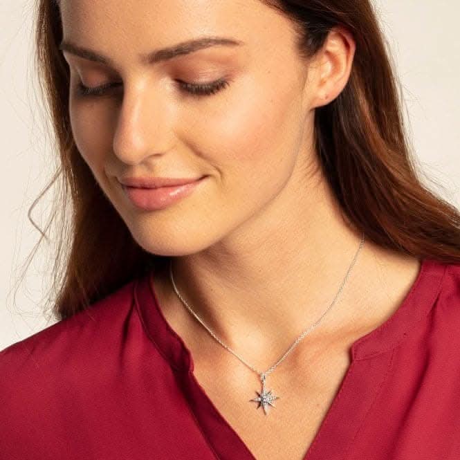 Thomas Sabo White Kingdom Of Dreams Star Necklace KE1825-643-14-L45v