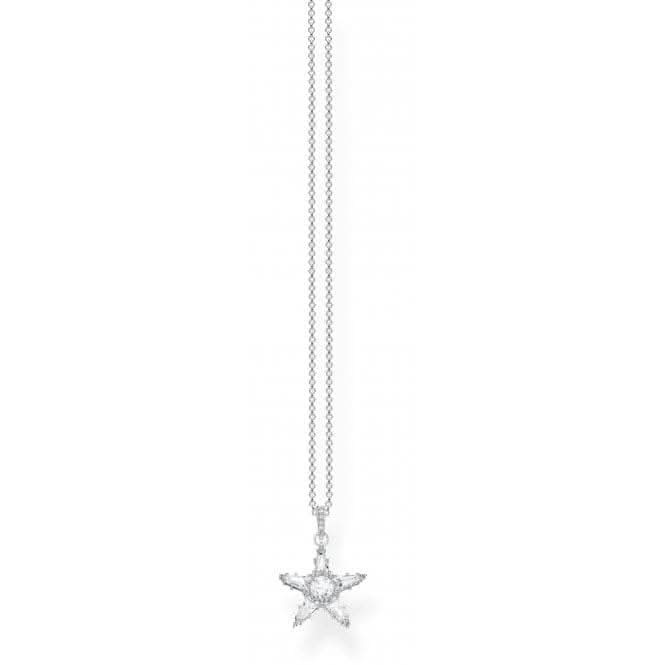 Thomas Sabo White Zirconia Magic Stars Necklace KE1899-051-14-L45v