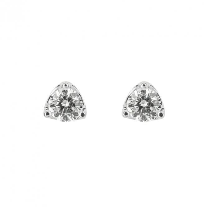 Three Claw Solitaire Zirconia Stud Earrings E6188