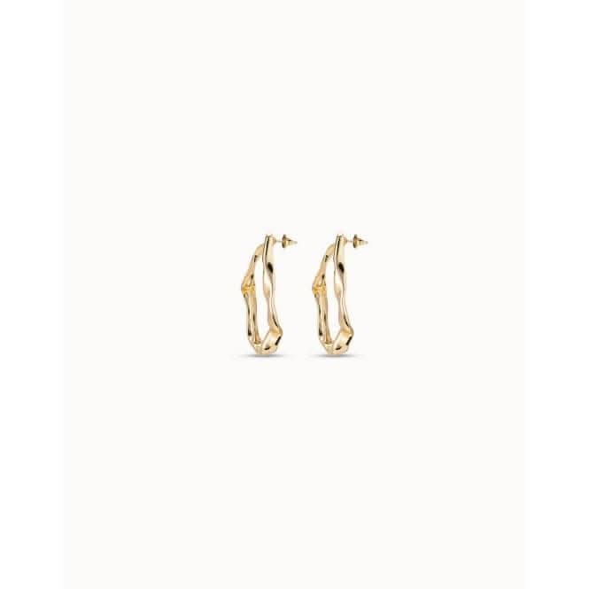 Tide Golden Metal Earrings PEN0627ORO0000U