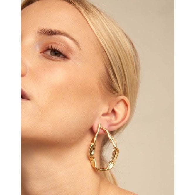 Tide Golden Metal EarringsUNOde50PEN0627ORO0000U
