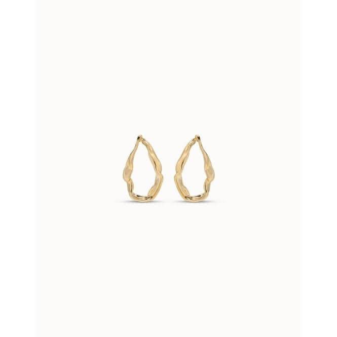 Tide Golden Metal Earrings PEN0627ORO0000U