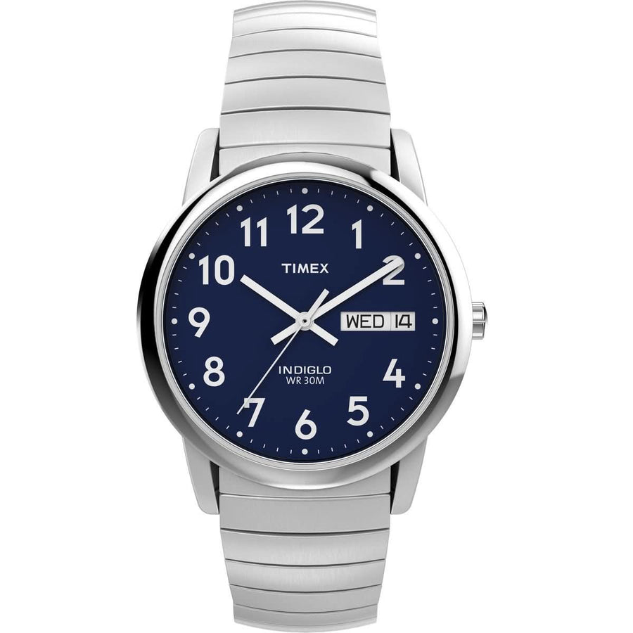 Timex Gents Easy Reader Silver Watch T20031