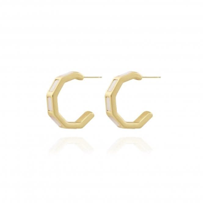 Treasure The Little Things Hello Beautiful Gold Earrings 4289