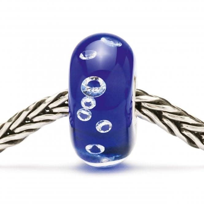 Trollbeads Blue Diamond Bead TGLBE-00027