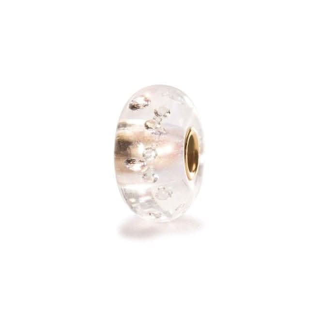 Trollbeads Diamond Bead Glass Zirconia Gold TGLBE-00071