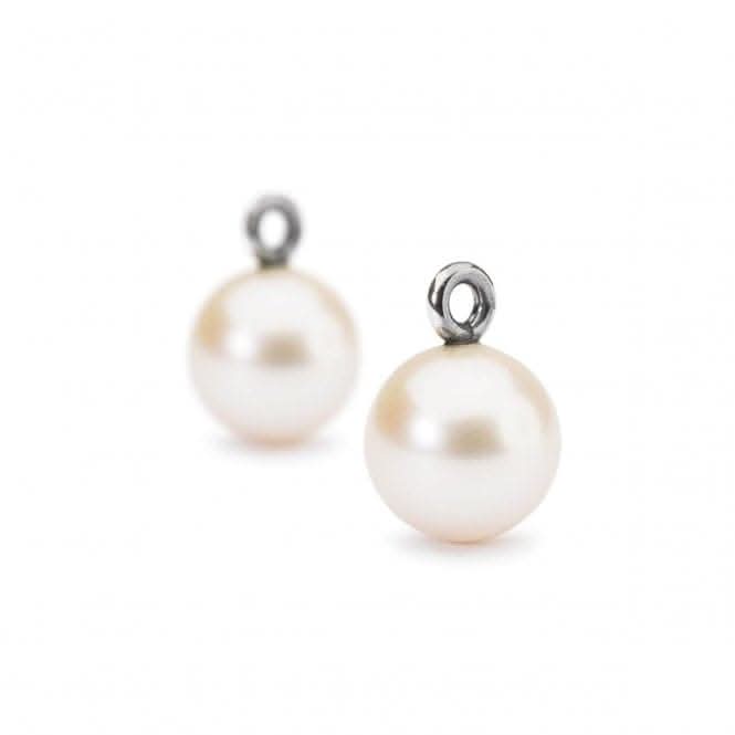 Trollbeads White Pearl Round Drops TAGEA-00094