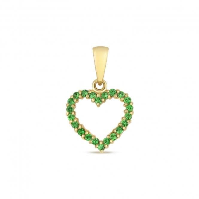 Tsavorite Heart Pendant PD244T