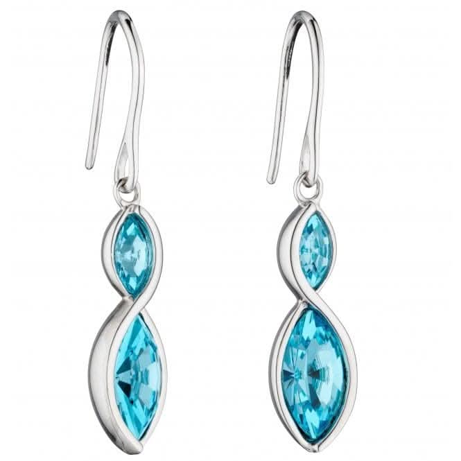 Fiorelli Silver Twist Nevette Crystal Earrings E5801A
