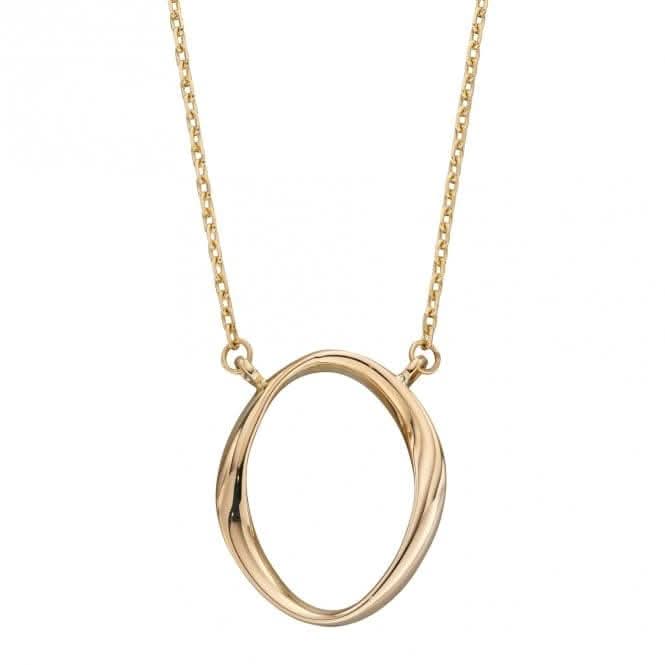 Twist Yellow Gold Necklace GN353Elements GoldGN353