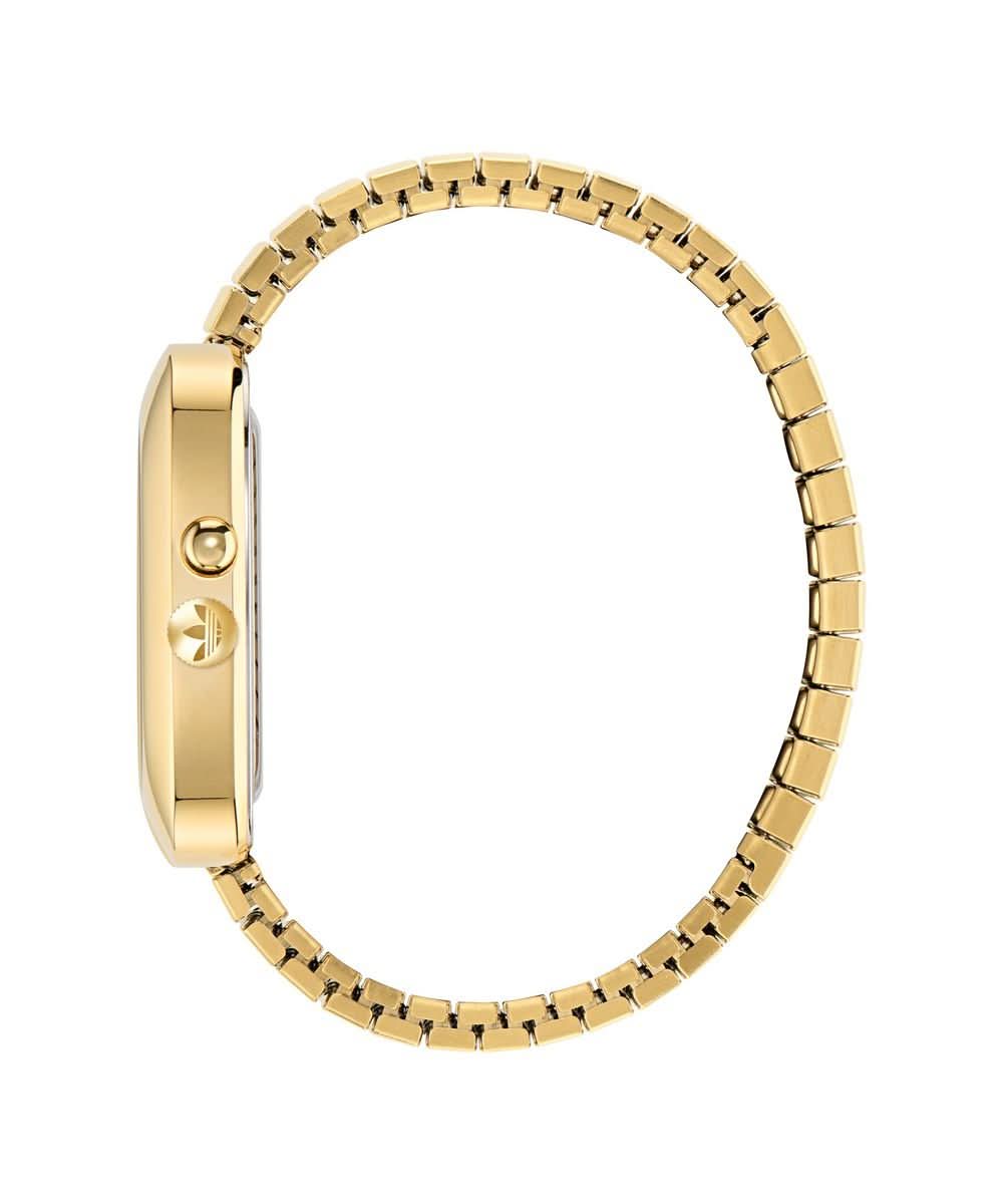 Unisex Retro Wave Three Gold - Tone Watch AOSY25014AdidasAOSY25014