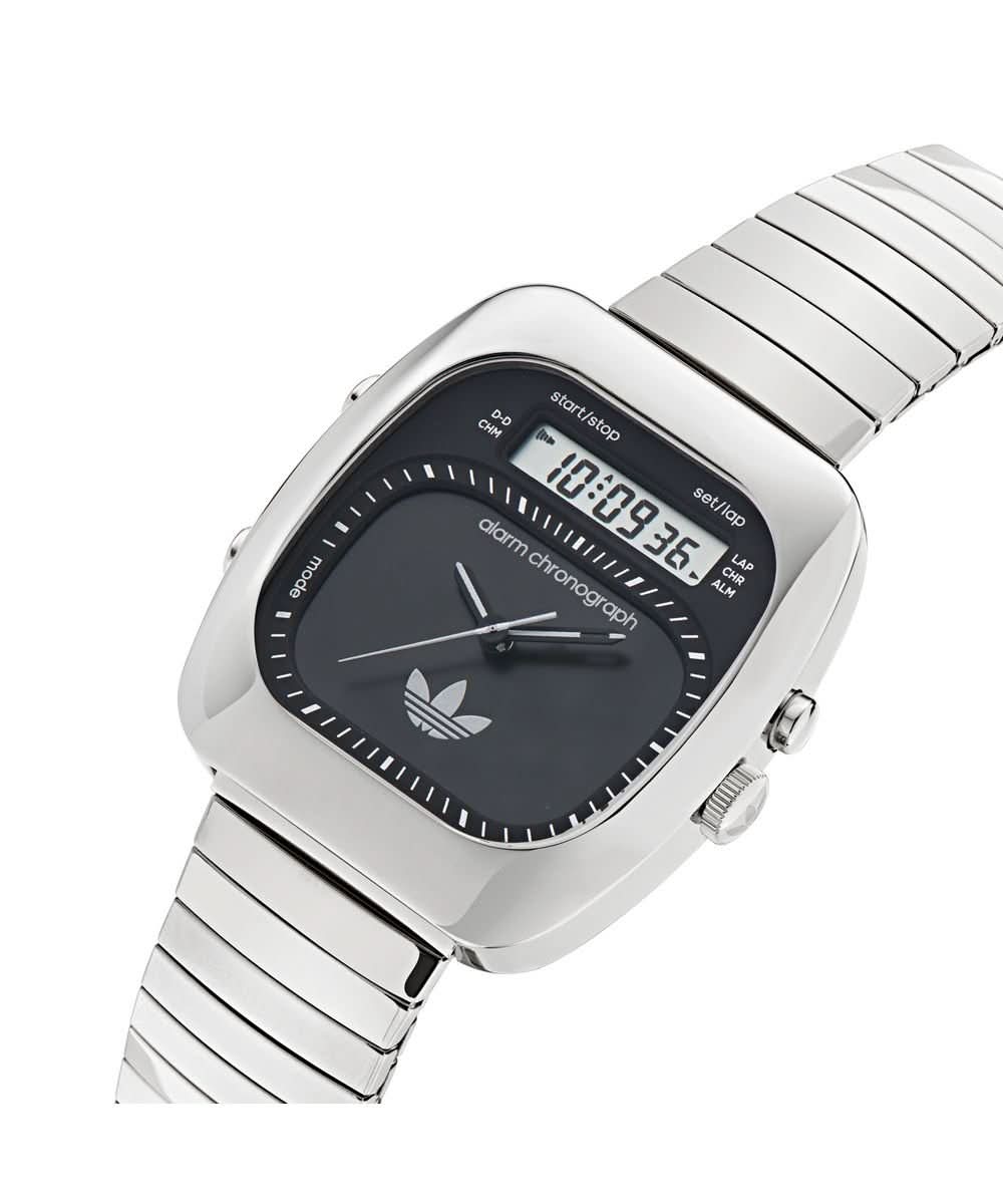 Unisex Retro Wave Three Stainless Steel Watch AOSY25013
