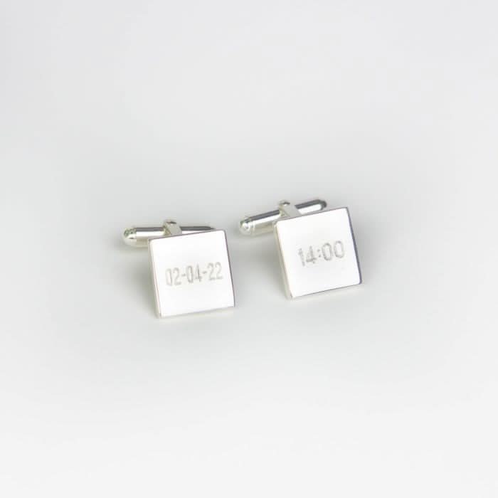 Beginnings Sterling Silver Solid Square Cufflinks V124
