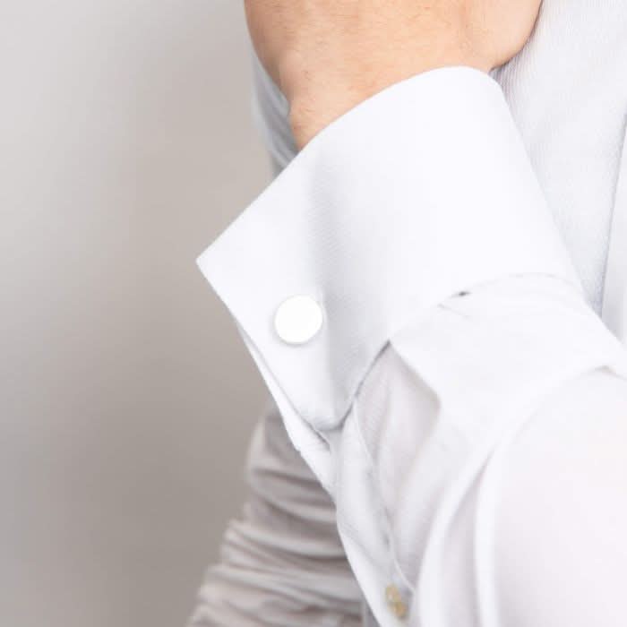 Beginnings Sterling Silver Plain Round Cufflinks V452