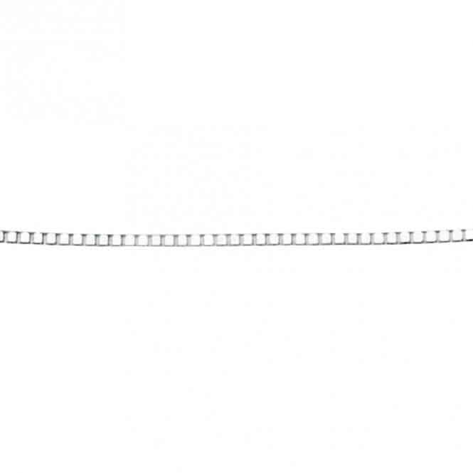 Venetian 9ct White Gold Box Chain Extender Necklace GN151 9ctElements GoldGN151