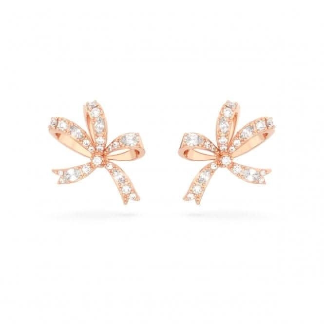 Volta Rose Gold-Tone Plated Bow Stud Earrings 5647572