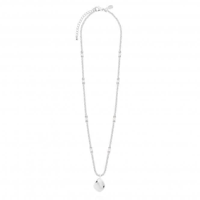 Wellness Gems Silver Pearl 45cm + 5cm Extender Necklace 4225