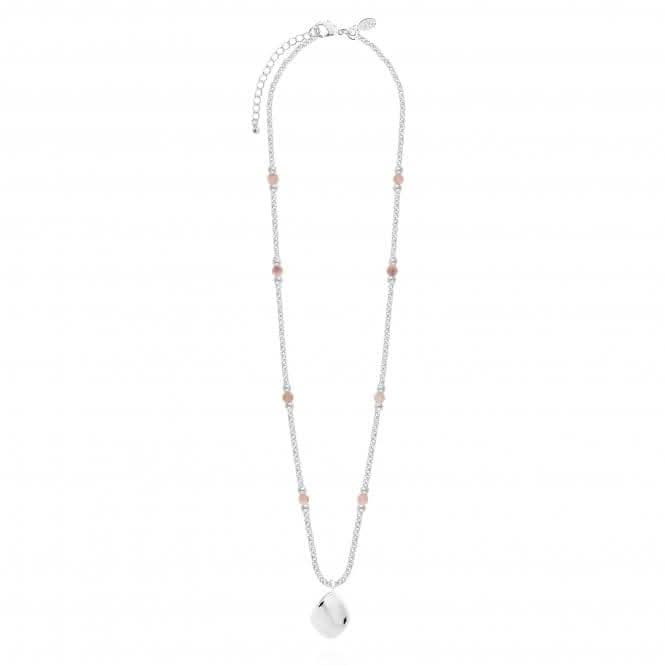 Wellness Gems Silver Sunstone 45cm + 5cm Extender Necklace 4226