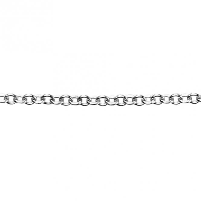 White Gold Trace Chain Necklace GN207Elements GoldGN207