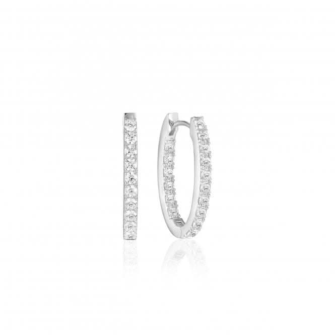 White Zirconia Ellisse Piccolo Earrings SJ-E2312-CZ