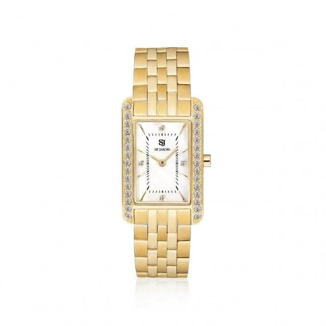 White Zirconia Martina Watch SJ-W2306-CZ-YG
