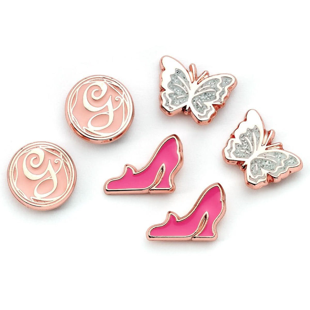 Wicked Glinda Butterfly, G and Shoe Stud Earring Set WKSE0001