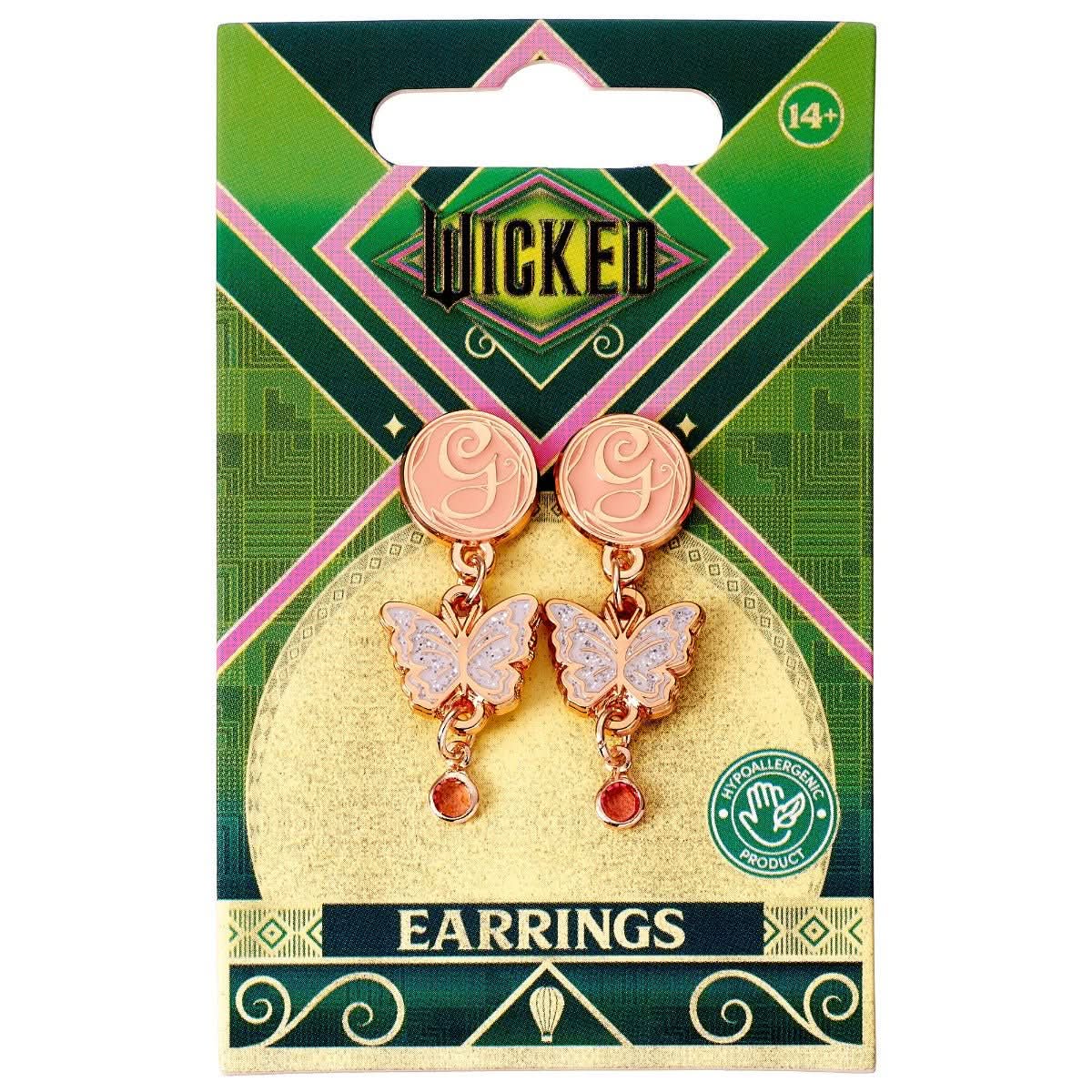 Wicked Glinda Drop Butterfly Earrings WKSD0002WickedWKSD0002