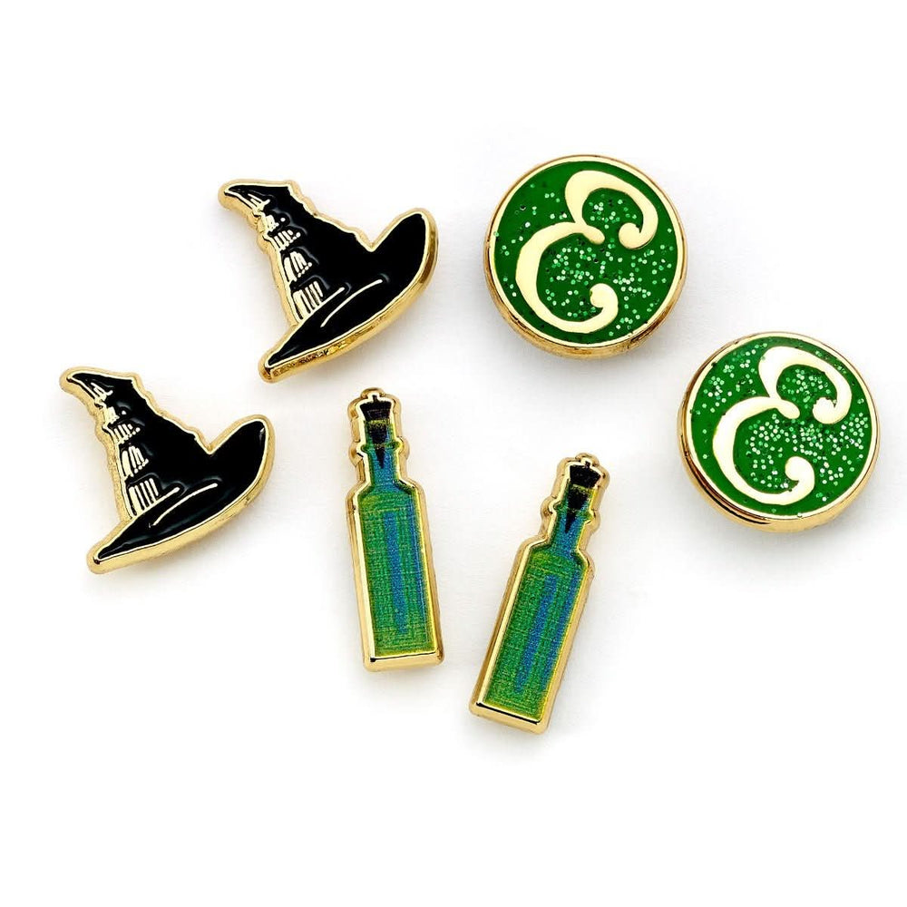 Wicked Hat, Potion and E logo Stud Earring Set WKSE0002