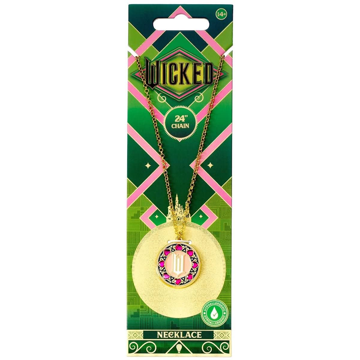Wicked 'W' logo with Crystal Border Necklace WKN00003WickedWKN00003
