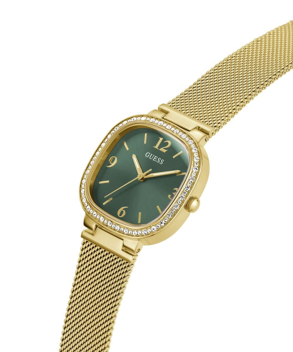 Women's Gold Green Tapestry Watch GW0354L5