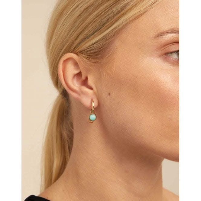 Wow! Charm Turquoise Natural Stone Piercing Charm CHP0040AZUORO0U