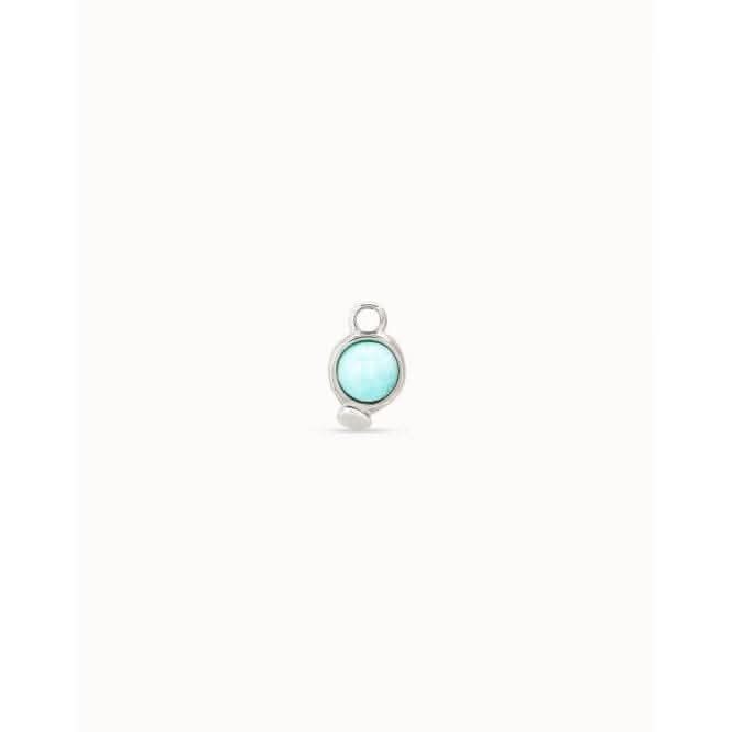 Wow! Charm Turquoise Natural Stone Piercing Charm CHP0040AZUMTL0U