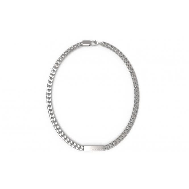 X Logo 21'' Logo Tag 7mm Chain Gents Necklace UXN03005ST