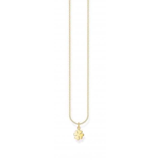 Yellow Gold Cloverleaf Necklace 45cm KE2037 - 413 - 39 - L45vThomas Sabo Charm Club CharmingKE2037 - 413 - 39 - L45v