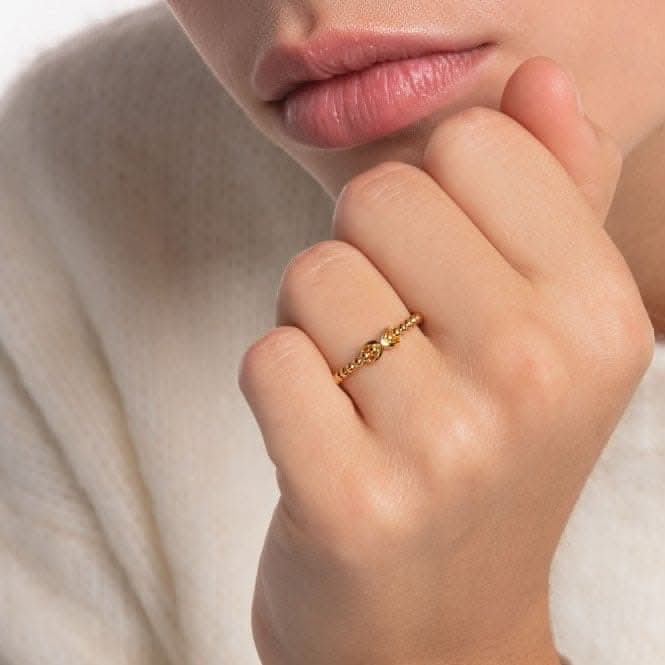 Yellow Gold Infinity Knot Ring TR2320-413-39