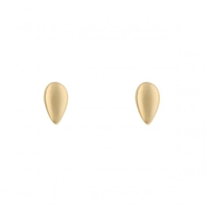 Yellow Gold Teardrop Stud Earrings GE2433