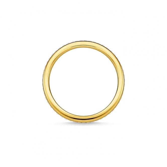 Yellow Gold Zirconia Pave Double Ring TR2316 - 414 - 14Thomas Sabo Charm Club CharmingTR2316 - 414 - 14 - 48