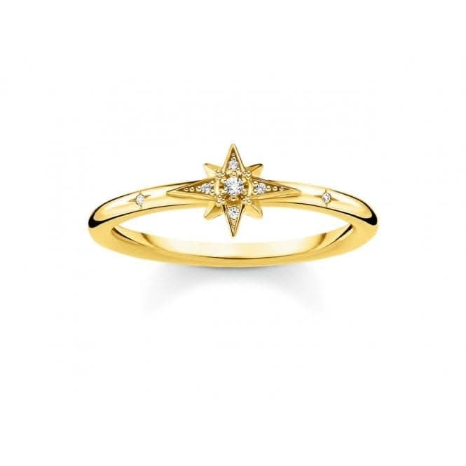 Yellow Gold Zirconia Star Ring TR2317-414-14