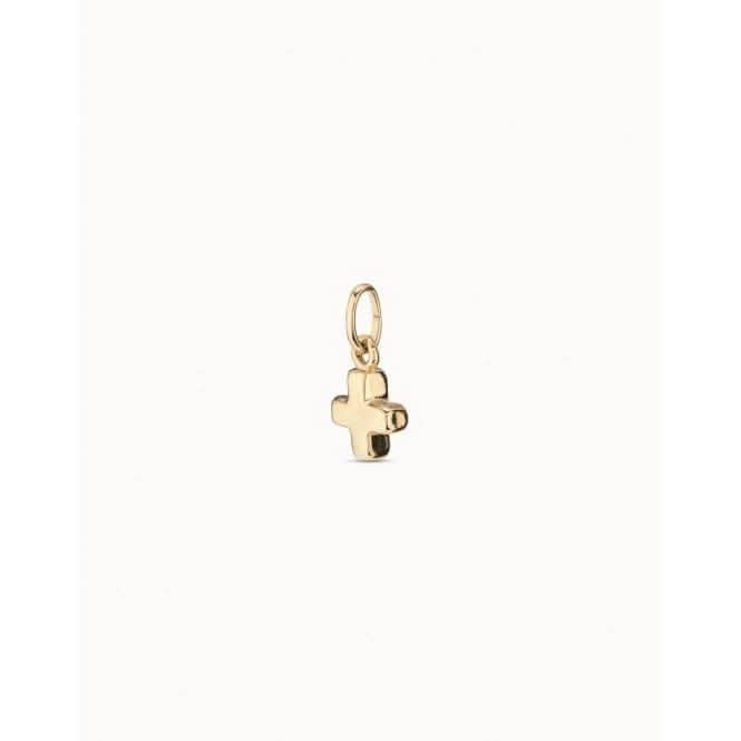 You Are Here Shine Golden Metal Cross Charm CHA0085ORO0000U
