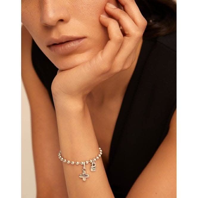 You Are Here Silver Metal Cross Charm CHA0085MTL0000U