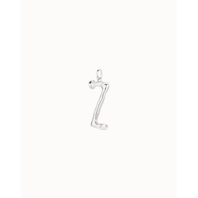 Gimme A Letter Z Large Silver Metal Charm CHA0026MTL0000U
