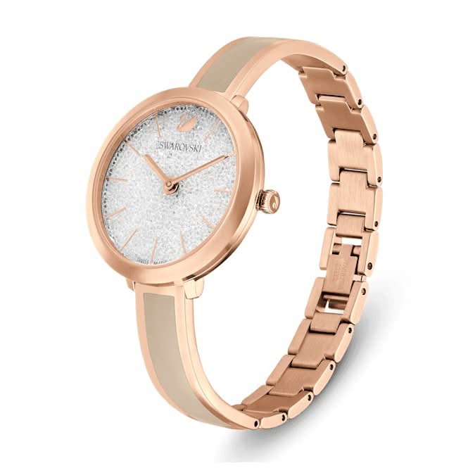 swarovski rose gold watch