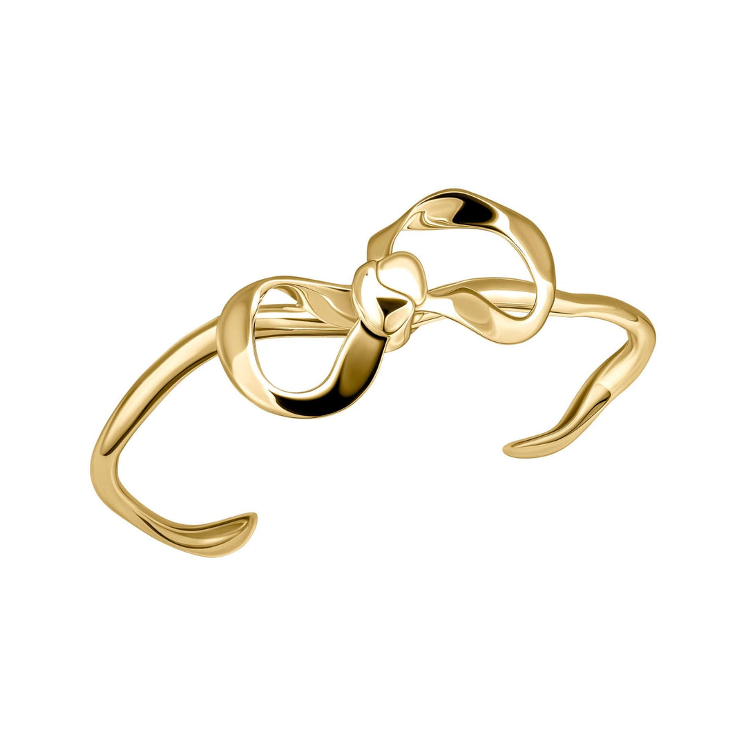 a gold ring on a white background