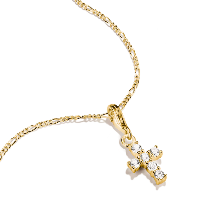 Thomas Sabo Charm Club 18ct Gold Plated Cross Charm 0054-M01-14